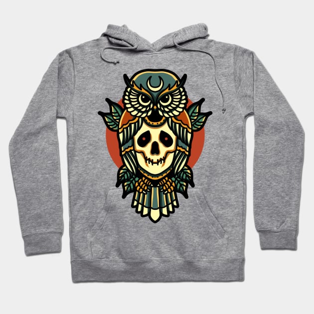 skull owl tattoo Hoodie by donipacoceng